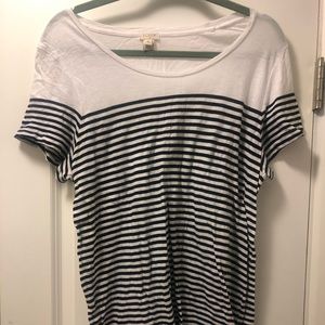 J Crew Striped Cotton T